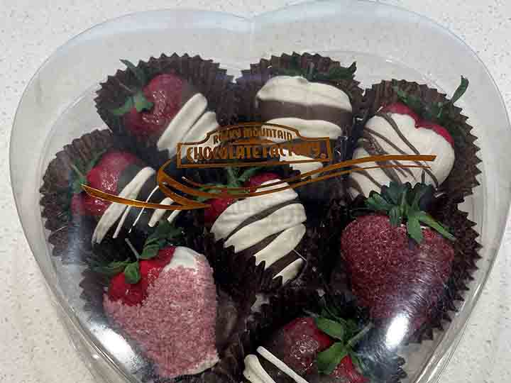 Photo of chocolate-dipped strawberries